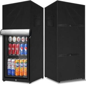 냉장고 커버 실외 가정용 직립형 냉동고 보호용 방수 및 방진 -