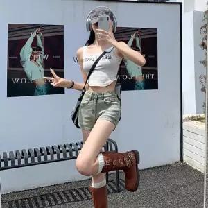 여성 데일리 여름 데님 반바지 핫팬츠 숏반바지 쇼트 여름룩 편한 쿨반바지 팬츠