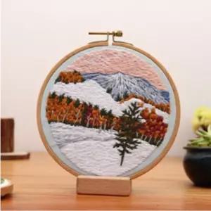 프랑수자수 키트 패키지 풍경 들판 세트십자 DIY 초보자 집콕 취미생활 콕취미 꽃자 선물 스자 콕놀이 십자