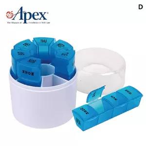 CP25 아펙스 7일4칸 분리형약통 70098요일 플라스틱 영양제분할 출장용 휴대용 여행용 케이스 미니상자 박