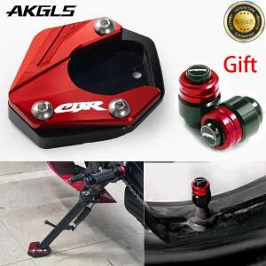혼다 용 CBR650R CBR 2013-2023 2024 오토바이 타이어 밸브 캡 킥 스탠드 발 확대기 사이드 확장