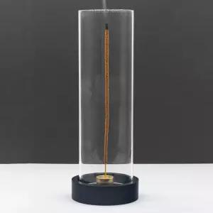 스틱용 코디누 향 홀더 유리재 캐처가 있는 모던 스틱 [안티 애쉬 플라잉] 향로 젠 유리 스파 홈 데코 요가