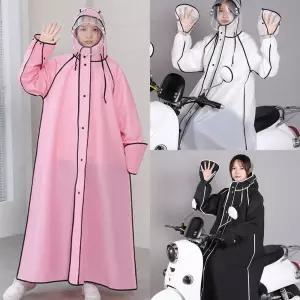 남녀공용 마스크 후드 우비우의 비옷 레인코트 휴대용