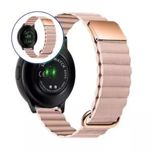 쌍문상회 세련된 갤럭시워치4 스트랩 반버튼 자석식 시계줄 40mm 가죽