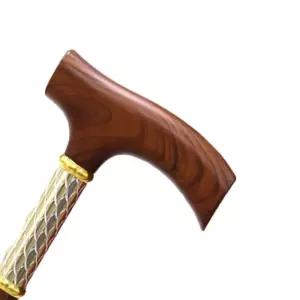 노인보행보조기 어르신 효도 선물 할아버지 나무 단장 노인 지팡이