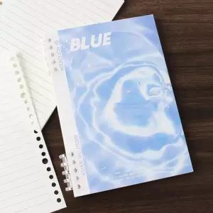 아쿠아 A5 루스리프 유선 노트 2p세트 60매 블루대학생공책 초등 초등생 팬시 초등용 고등