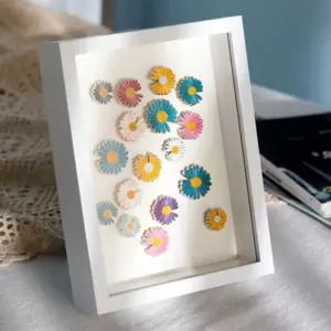 아트공간 3D 입체 관액자 8x10 (화이트) 캘리인테리어액자 탁상용 웨딩 베이비 돌사진 포토프레임 테이블