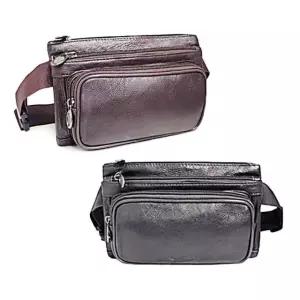 여행 캐주얼 가죽힙색 크로스백 보조가방 DK39 슬링백 블랙 JWADAE6D