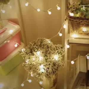 캠핑알전구 앵두 감성 40구 USB타입줄 크리스마스 트리 건전지 파티라이트 장식용 벽장식