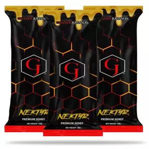 그란데 존슨 - 넥티어 젤리비 꽃가루가 함유된 프리미엄 내추럴 퓨어 허니 3팩