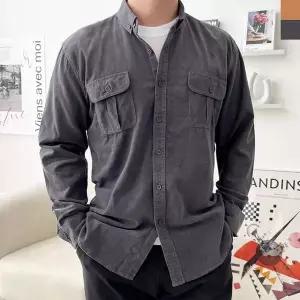 [셀러에이드]KPP 19028M 남자남방 tc카치온 솔리드숙 숙 캐주얼숙 남성숙 숙 인싸