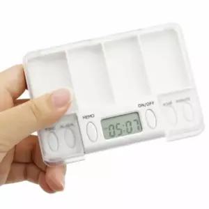 휴대용악세사리보관함 4칸 약보관통 시계 약통 알람 EWFIYGBC