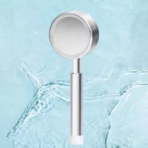 심플 일반 가정 샤워기 파워 헤드 무광 단품절수형 기본형 화이트 실버 수압 업소 미세홀 스탠다드 베이직