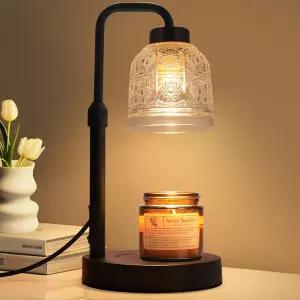 타이머 디밍 가능한 요홍크 캔들 워머 램프 조절 여성 엄마를 위한 생일 선물 향기로운 병을 왁스 하우스