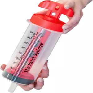 뚜껑이 있는 페인트 주사기 대형 500ml 두꺼운 액체를 위한 넓은 노즐 인체공학적 손잡이 지저분하지 않은