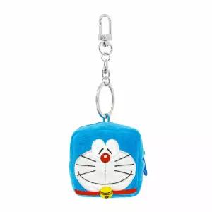 도라에몽 얼굴 사각 표정 파우치 키링-나른인형장식 큰링 인형링 가방고리 등원 즈고리 키링 홀더