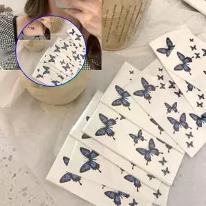 쌍문상회 귀여운 나비 타투 패션 문신 스티커 1매 장식용