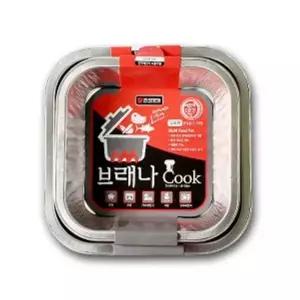 라면 냄비 일회용 냄비 캠핑 용기 그릴 냄비 사각 3매 그릴냄비