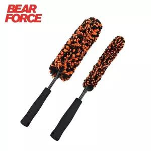 호환  자동차 휠 청소 브러시 마이크로파이버 구부릴 수 있는 휠 디테일링 브러시 모든 휠용 부드럽고 흠집