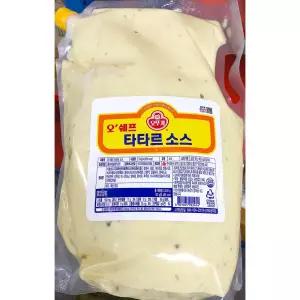타타르소스 (오뚜기 3k)드레싱 연어 샌드위치 생선까스 고급 대용량 식당용 업소용