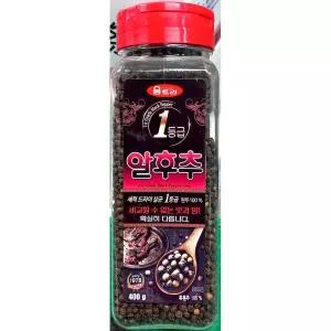 알후추 (움트리 400g)흑 향신료 통흑 후추 요리용 통후추 가정용 업소용