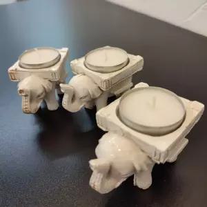 코끼리 티라이트 캔들 홀더 냄새제거 인테리어소품 집들이 선물 들홀더 향초