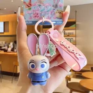  주토피아 2 주디 닉 캐릭터 미니 인형 키링 비공식 굿즈