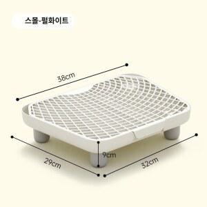 화장실 배변 컨트롤 고양이모래매트 발판 발받침 샌드 펄 사이즈 패드 펄화이트 스몰 제어 페달 화이트