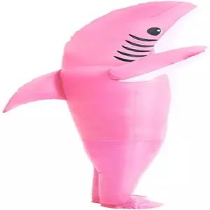 IHGYT 풍선 상어 코스튬 에어 블로우 죠 점프수트 멋진 드레스 재미있는 카차리아스 코스프레 파티용