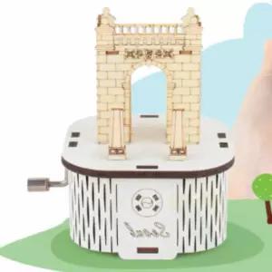 위라이즈 수동 오르골 독립문 나무DIY 조립DIY 오르골키트