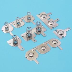 10pair 18650 배터리 팩 파편 스프링 접촉 조각 상자 양극 및 음극 단극 커넥터