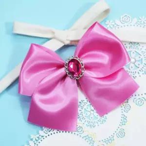 반짝이는 보석 사이즈조절 리본 10개 강아지스카프 강아지머플러