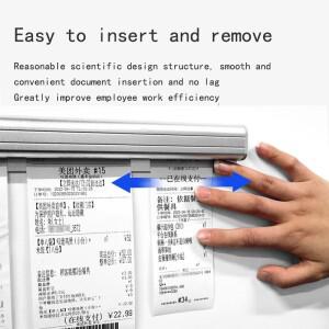 주방 테이크 아웃 주문 주최자 티켓 홀더 레스토랑 펀치 프리 메뉴 알루미늄 합금 단일 정렬 장치