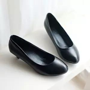 빅사이즈 심플 기본 디자인 여성 정장 구두 펌프스웨딩슈즈 통굽 슬링백힐 수제화 가보시 승무원 웨지 샌들