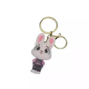  주토피아2 토끼 주디 홉스 가젤 나무늘보 코뿔소 캐릭터 미니 인형 키링 비공식 굿즈
