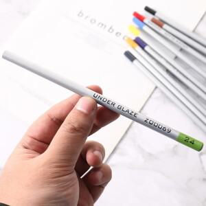 도자기 아트 언더글레이즈 페인트 연필, 세라믹 DIY 페인팅, 핸드 후크 라인, 컬러 리드 파우더 펜 클레이