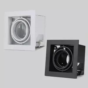 MR-16 멀티1구 매입형 타공 100x100 사각 등기구 천장천정등 침실벽등 다운라이트 호텔조명등 인테리어등