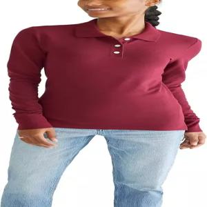 에어로포스탈 여성 에어로 유니폼 폴로 긴 슬리브