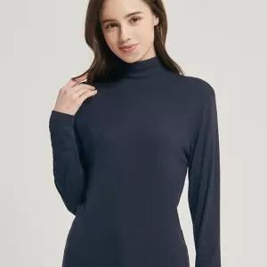 TRY 히트업 모달 여성 터틀넥 긴팔티셔츠 택1내의 목폴라내의 라티 심플 따뜻한