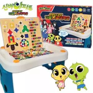 신비아파트 더블x놀이책상 sb-1101 영어 숫자 사칙연산 퍼즐 드로잉 테이블 용책상