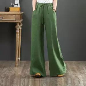 정장바지 사이즈추가 밴딩 린넨팬츠 린넨통바지 와이드 8컬러