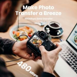 Ugreen 미니 USB 케이블 빠른 데이터 충전기 MP3 MP4 플레이어 자동차 DVR GPS 디지털 카메라 HDD