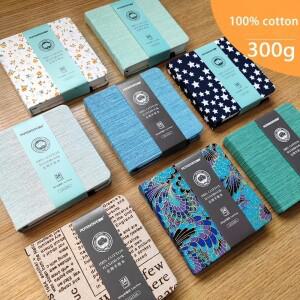 POTENTATE 100% 코튼 스퀘어 수채화 책 300g 오르간 저널 그리기 핸드 노트 스케치 패드