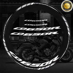 반사 오토바이 휠 타이어 수정 스티커 허브 데칼 림 스트라이프 테이프 혼다 CB650R 액세서리