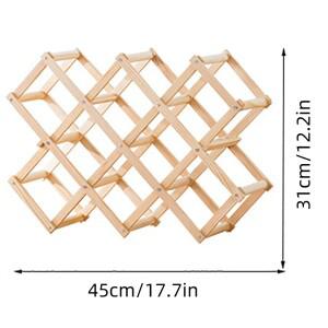 와인 랙 나무 스토리지 수조 10 병 접이식 무료 서 주방