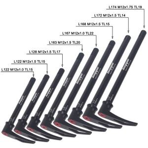 HEPPE MTB 도로 자전거 스루 액슬 프론트 포크 샤프트 꼬치 리어 허브 12x142/148 12x100/110 퀵 릴리스가