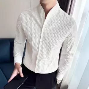 EAMT 남친 차이나 셔츠 긴팔 봄철 트렌드 YJ1