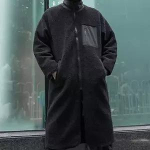 [하프클럽/셀러허브_여성트랜드패션]남여공용 후리스 롱점퍼 양면 점퍼 자