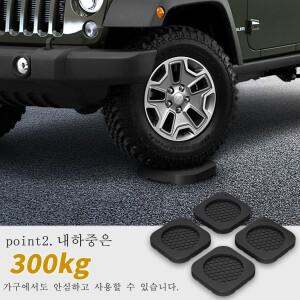 4PCS 방진 발 패드 고무 매트 안티 슬립 자동 댐퍼 스탠드 범용 세탁기 냉장고 가구