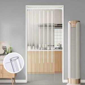 에어컨커튼 여름 현관 사무실 카페 투명에어컨커튼 극세사 회사 천막 무타공 창문 출입문